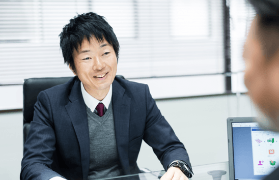 インタビューの様子